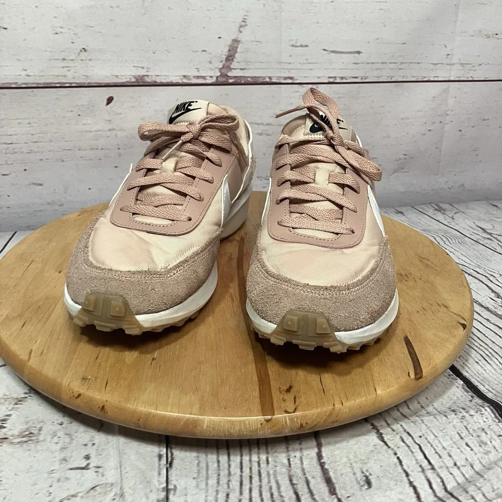 Nike Blush Pink Retro Sneakers Women's Size US 10 EU 42 Suede Nylon Trainers - Picture 2 of 9